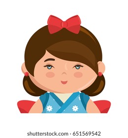 Cute japanese girl cartoon