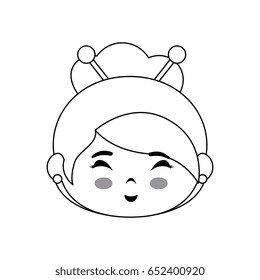 Cute japanese girl cartoon