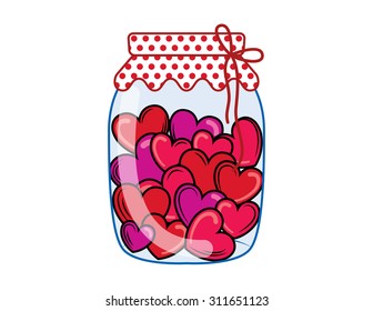 Cute Jar Of Hearts