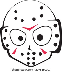 Cute Jason Line Art Character
