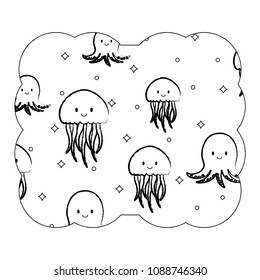 cute jellyfish pattern