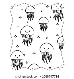 cute jellyfish pattern