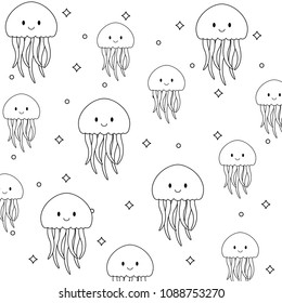 cute jellyfish pattern