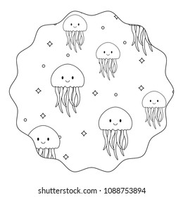 cute jellyfish pattern