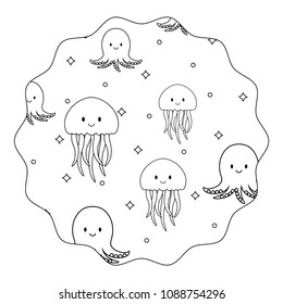 cute jellyfish pattern