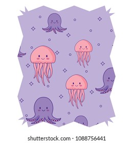 cute jellyfish pattern