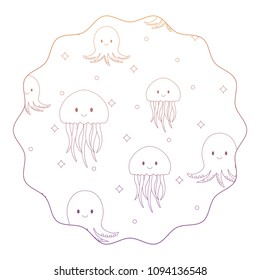 cute jellyfish pattern
