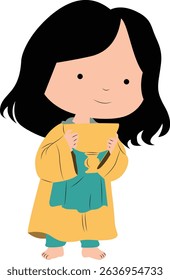 Cute Jesus with a Chalice of Light