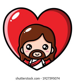 Cute Jesus Christ Cartoon Desig