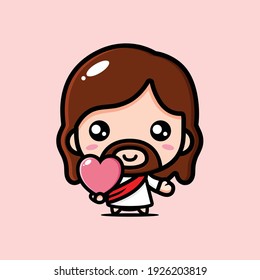 Cute Jesus Christ Cartoon Design