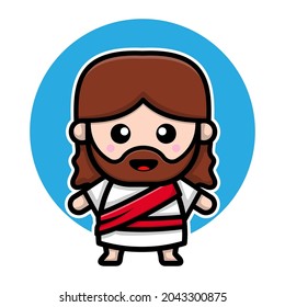 Cute Jesus Christ Cartoon Vector Icon Stock Vector (Royalty Free ...