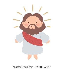 cute jesus christ design isolated