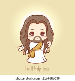 Cute jesus christ , god cartoon design