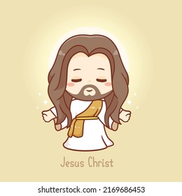 Cute jesus christ , god cartoon design