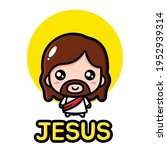 cute jesus christ vector design