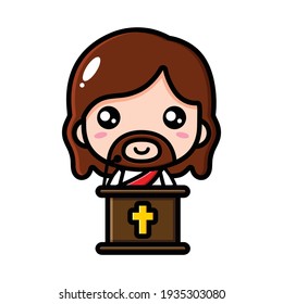 cute jesus christ vector design