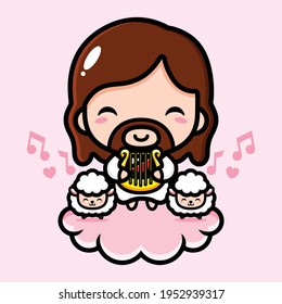 cute jesus christ vector design