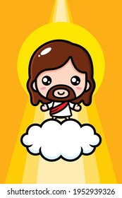 cute jesus christ vector design