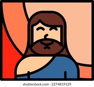 cute jesus vector cartoon illustration 
