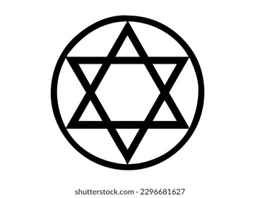 cute judaism star icon design