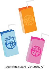 Cute Juice Boxes Motivational Puns