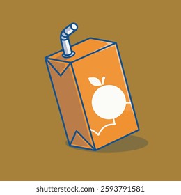 Cute juice vector children's illustration Q edition vector cartoon illustration