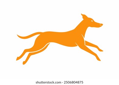 Cute Jumping Dog Vector Illustration