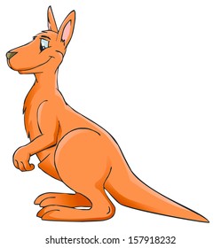 Cute Kangaroo Cartoon