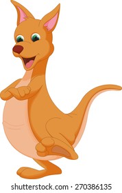 cute kangaroo cartoon
