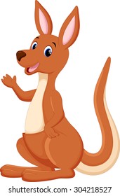 Cute kangaroo cartoon