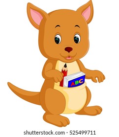 Cute kangaroo cartoon