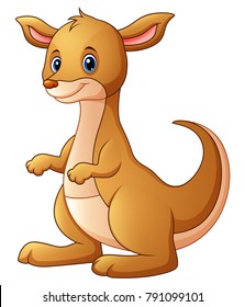 Cute kangaroo cartoon