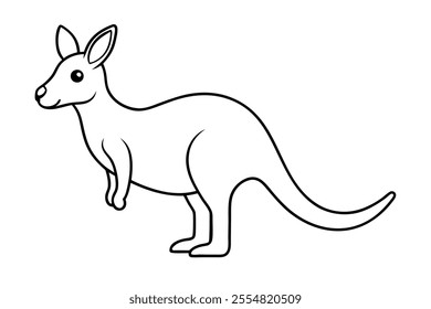 Cute Kangaroo Coloring Pages for Kids