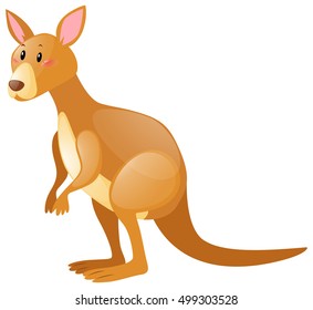 Illustration Cute Cartoon Kangaroo Stock Vector (Royalty Free) 1526058425