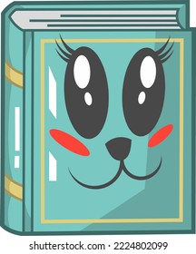 libro lindo kawai chibi, diseño vectorial y arte doodle para niños libro, logo, icono y otros.