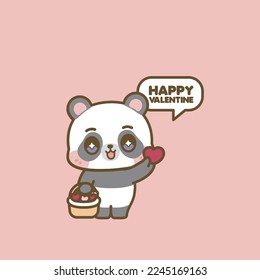 CUTE KAWAII ANIMALS CELEBRATE VALENTINE