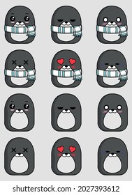 cute kawaii animals illustration Squishmallows style animal clip art