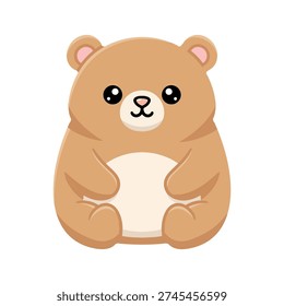 Cute Kawaii Bear design Illustration