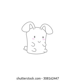 Cute Kawaii Bunny Side Pose