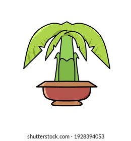 Cute kawaii cartoons in pot, hand-drawn pictures and fashion slogans. Nursery design posters, birthdays, greeting CARDS, invitations or stickers like that