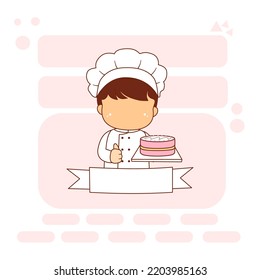 Cute And Kawaii Chef Illustration