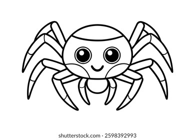 Cute Kawaii Chibi Spider Cartoon