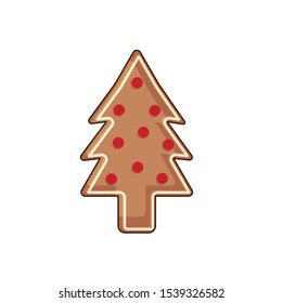 cute kawaii Christmas Tree biscuit 
