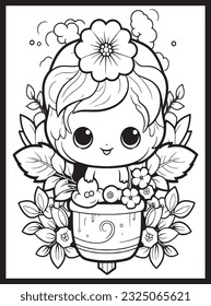 Cute Kawaii Coloring Pages for Kids