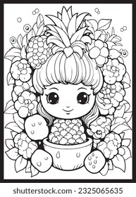 Cute Kawaii Coloring Pages for Kids