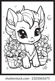 Cute Kawaii Coloring Pages for Kids