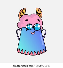 Cute Kawaii Cup Vector Illustration Cartoon Character Icon Design