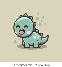 Cute kawaii Dino Modern logo