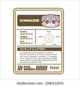 CUTE KAWAII DOG BREEDS CARDS