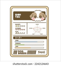 CUTE KAWAII DOG BREEDS CARDS